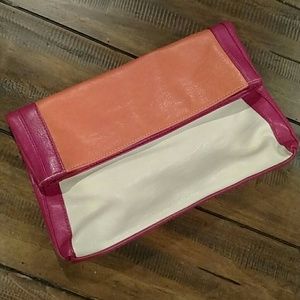 NWOT Color block Clutch